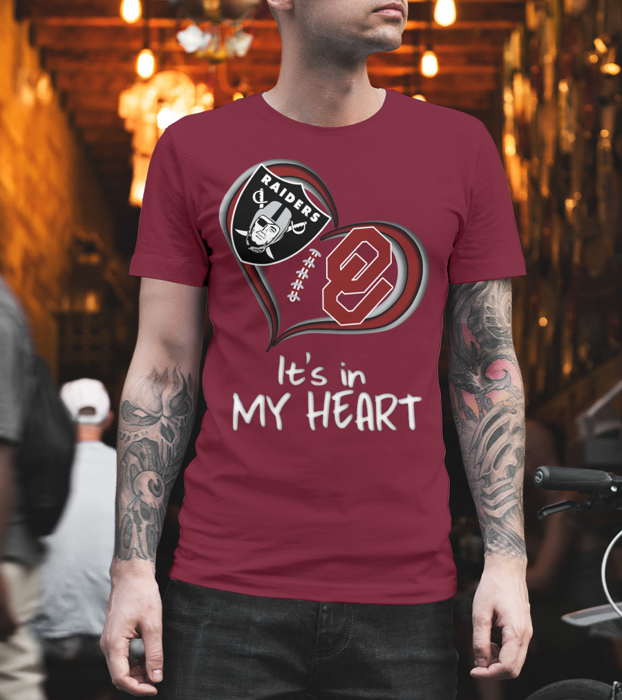Raiders Sooners It's in My Heart T-Shirt