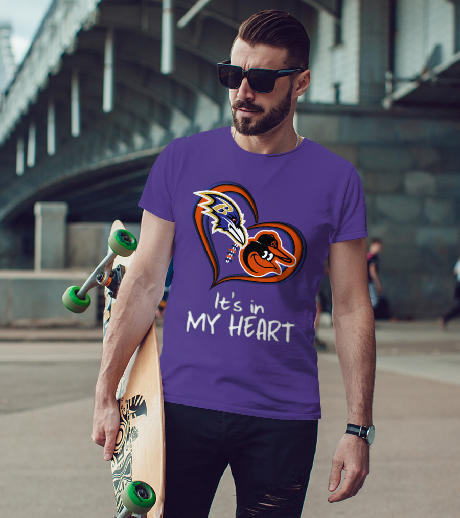 Ravens Orioles It's In My Heart T-Shirt