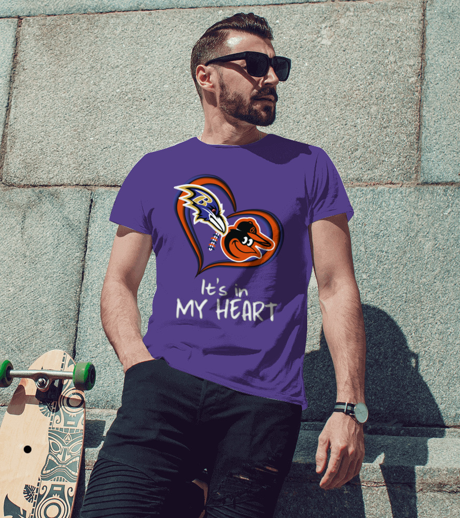 Ravens Orioles It's In My Heart T-Shirt