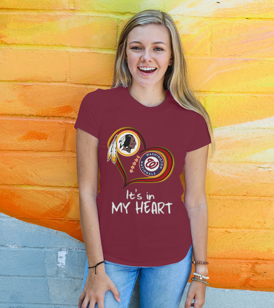 Washington Redskins Nationals It's In My Heart T-Shirt