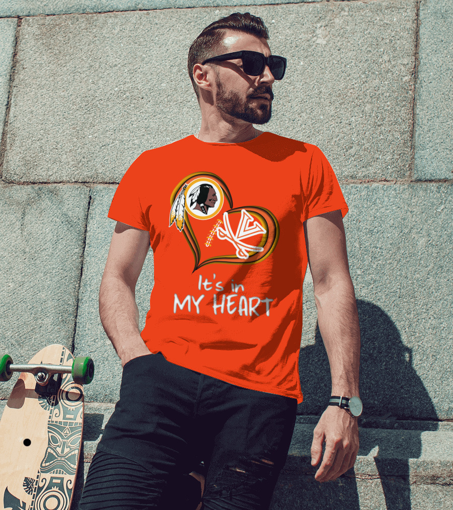 Redskins Virginia Cavaliers It's In My Heart T-Shirt