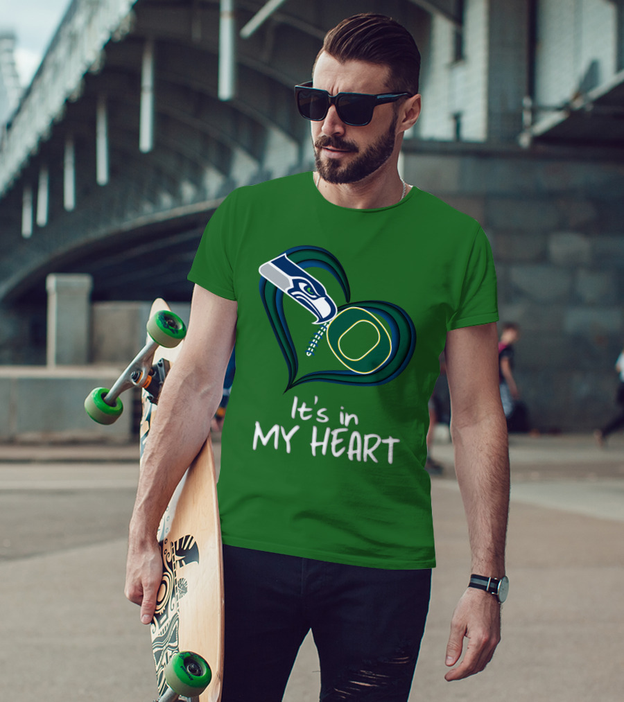 Seahawks Ducks It's In My Heart T-Shirt