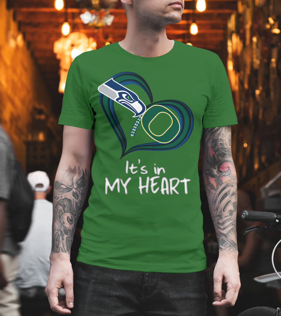 Seahawks Ducks It's In My Heart T-Shirt