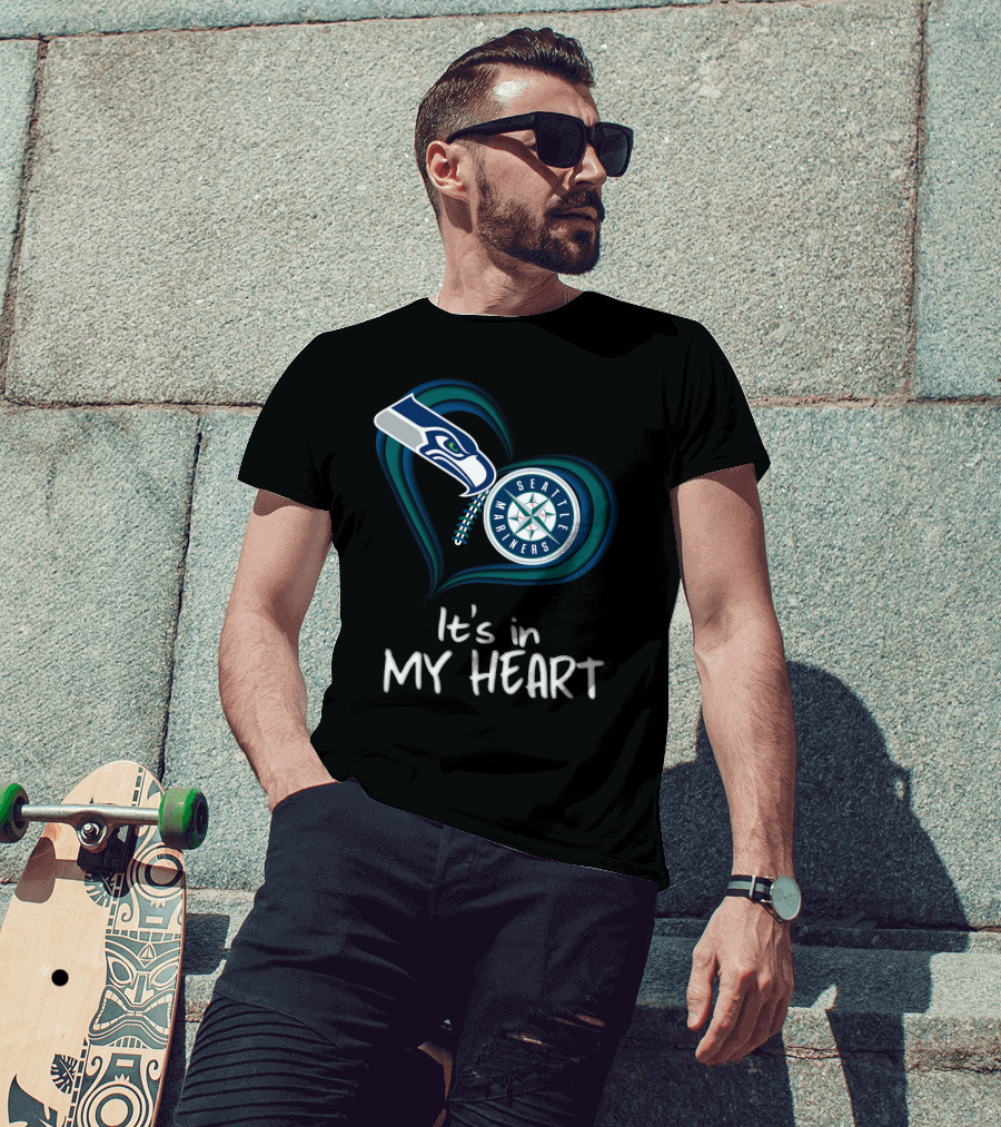 Seahawks Seattle Mariners It's In My Heart T-Shirt