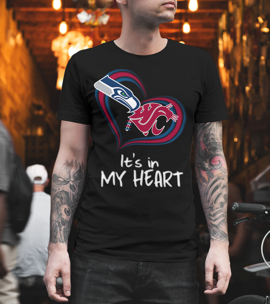 It's in My Heart Seahawks Washington State T-Shirt
