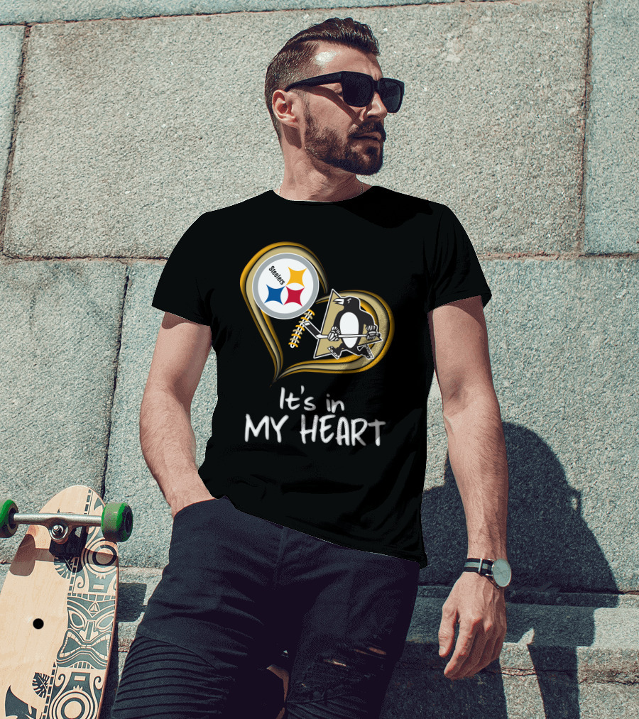 Steelers Penguins It's In My Heart T-Shirt