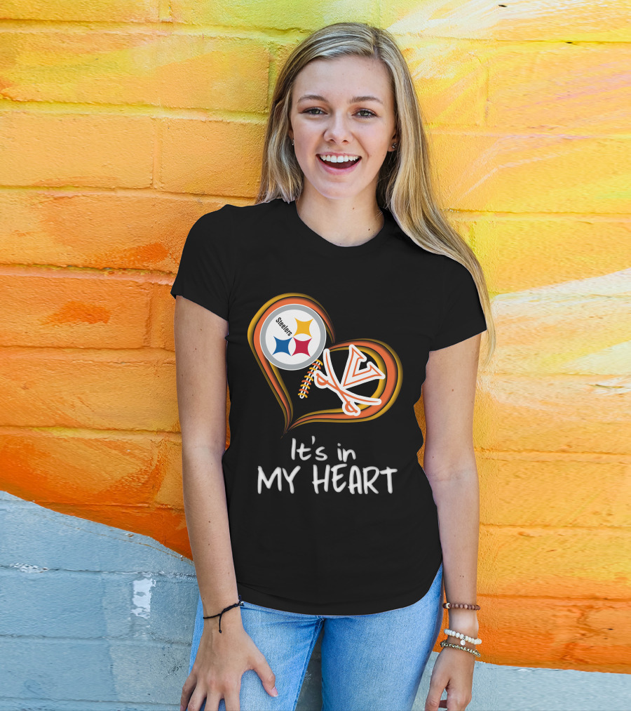 Steelers Virginia Cavaliers It's In My Heart T-Shirt