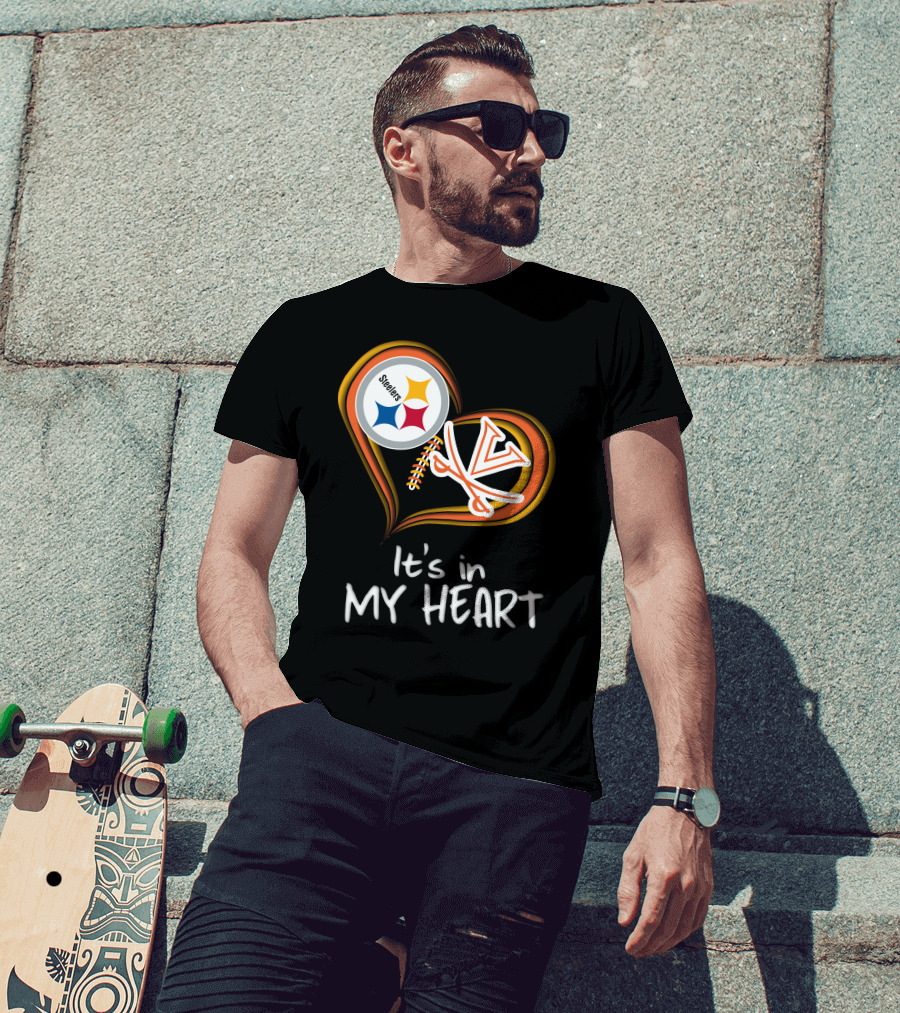Steelers Virginia Cavaliers It's In My Heart T-Shirt