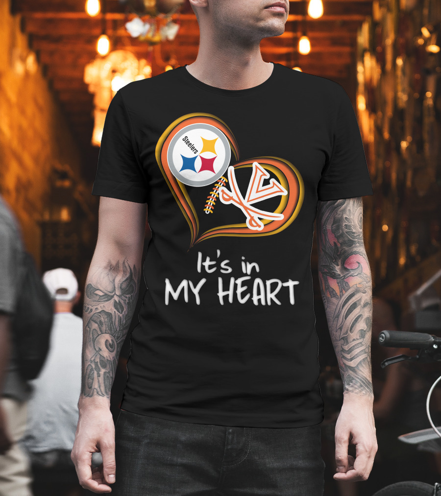 Steelers Virginia Cavaliers It's In My Heart T-Shirt