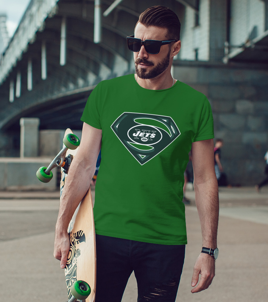 Jets Nfl Super Hero Symbol T-Shirt