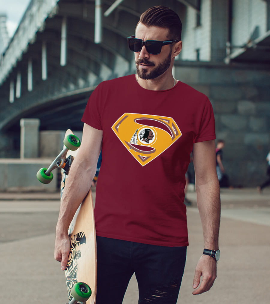 Redskins Superman Logo Mashup T-Shirt