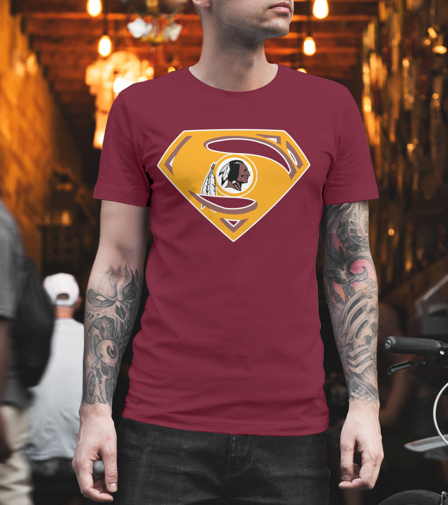 Redskins Superman Logo Mashup T-Shirt