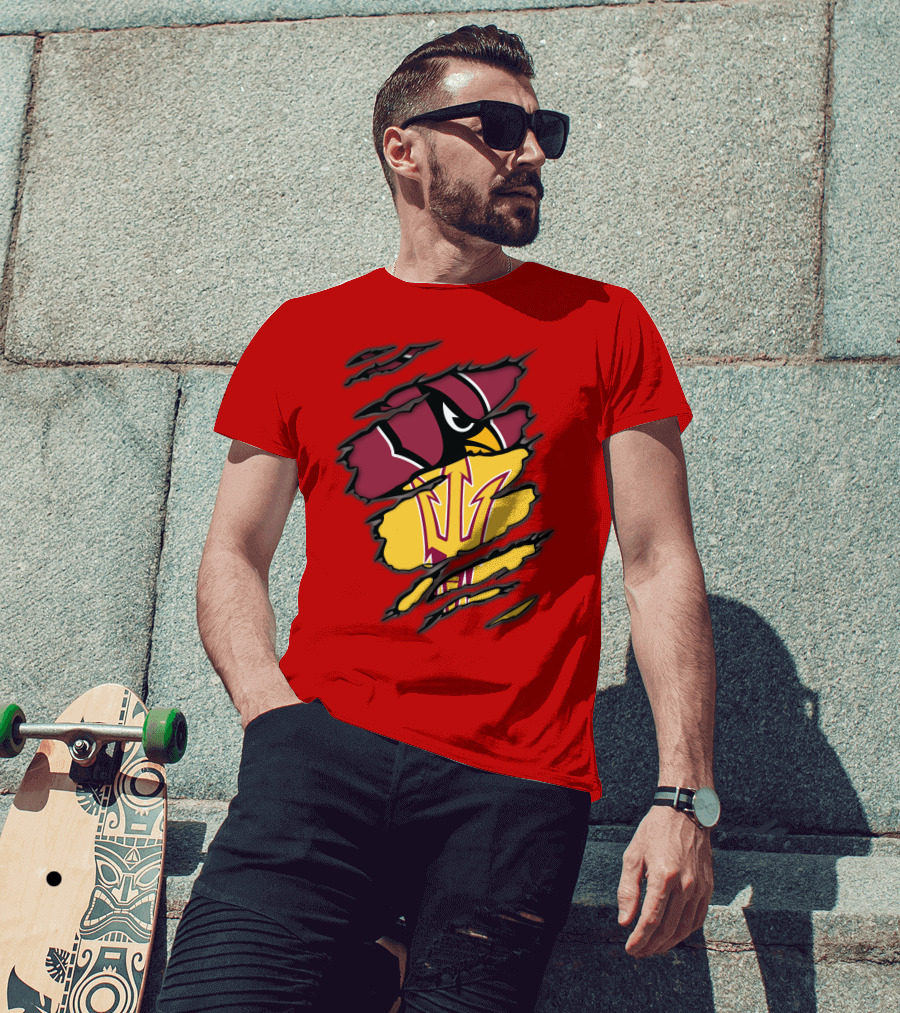 Arizona Cardinals State Sun Devils Fusion T-Shirt