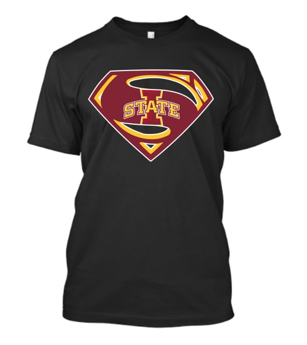Superman Logo Iowa State Cyclones S Emblem T-Shirt