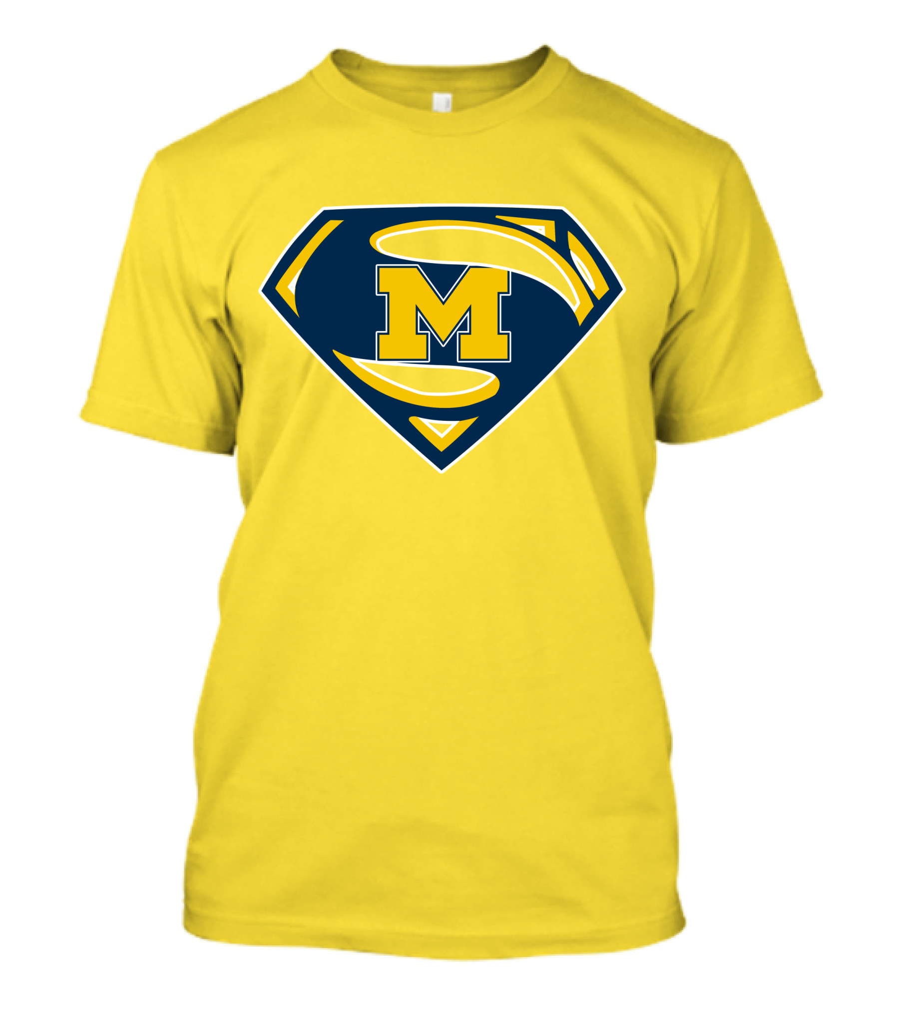 Michigan Wolverines Superman Logo Mashup T-Shirt