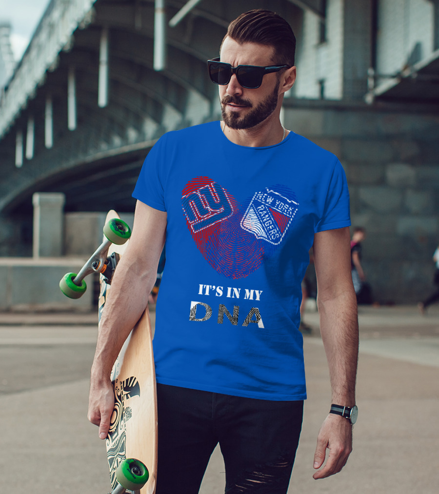 Giants New York Rangers It's In My Dna T-Shirt