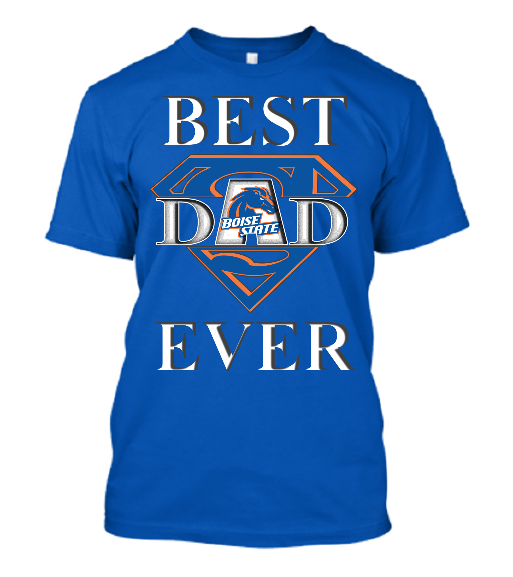Boise State Broncos Best Dad Ever Superman T-Shirt