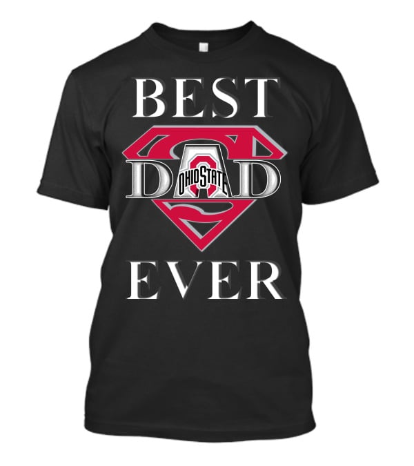 Ohio State Buckeyes Best Dad Ever Superman T-Shirt