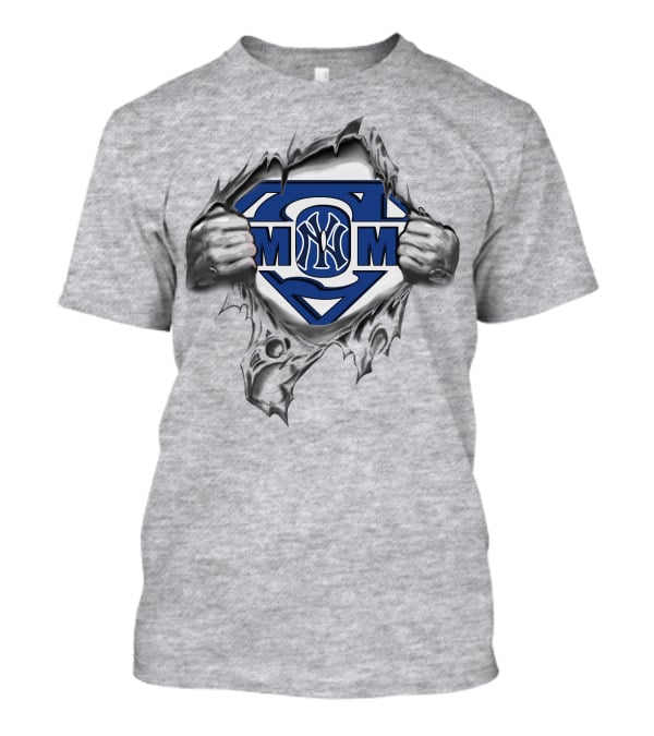 New York Yankees Superman Logo Rip T-Shirt