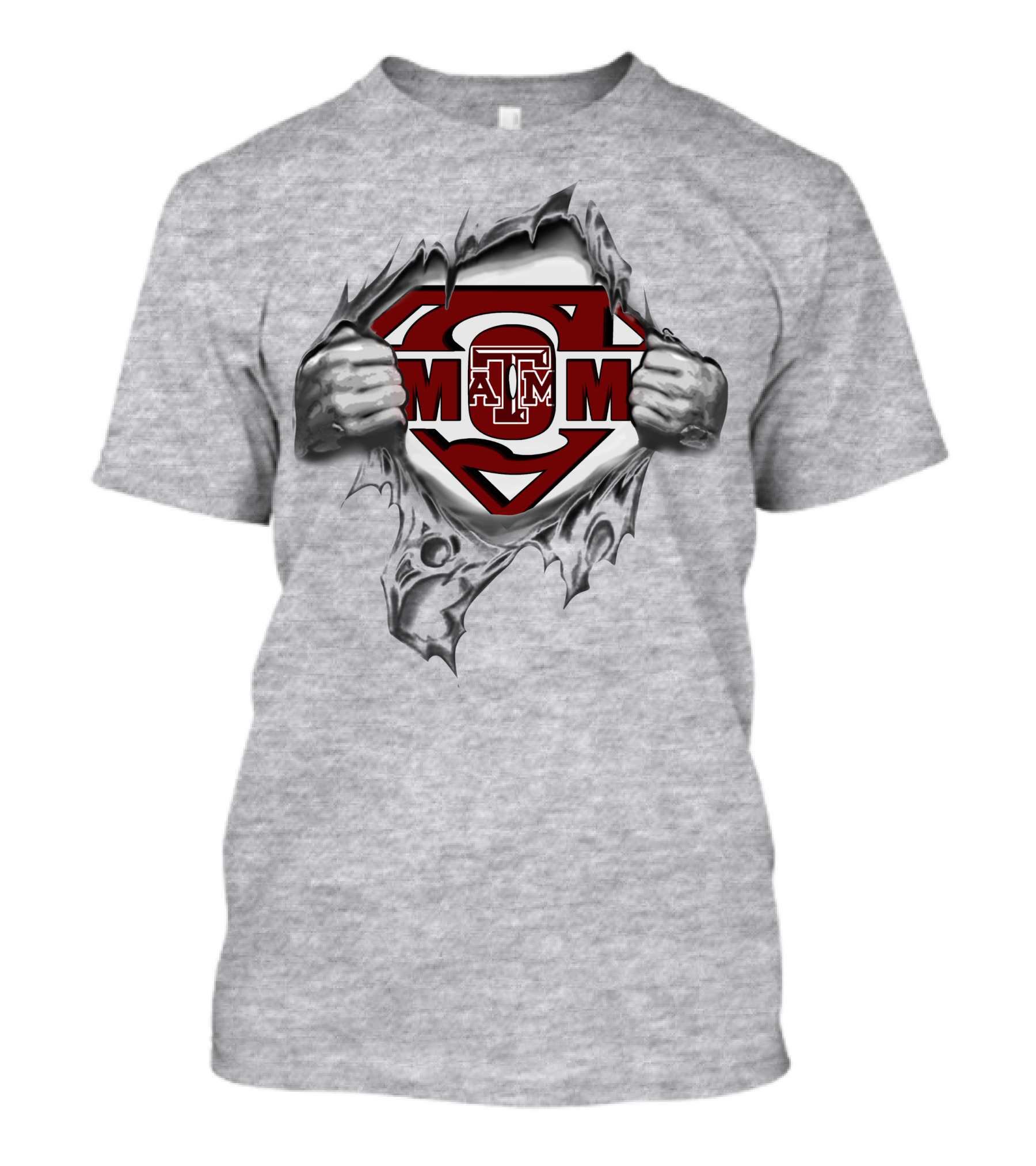 Texas A&M Aggies Super Logo Torn Reveal T-Shirt