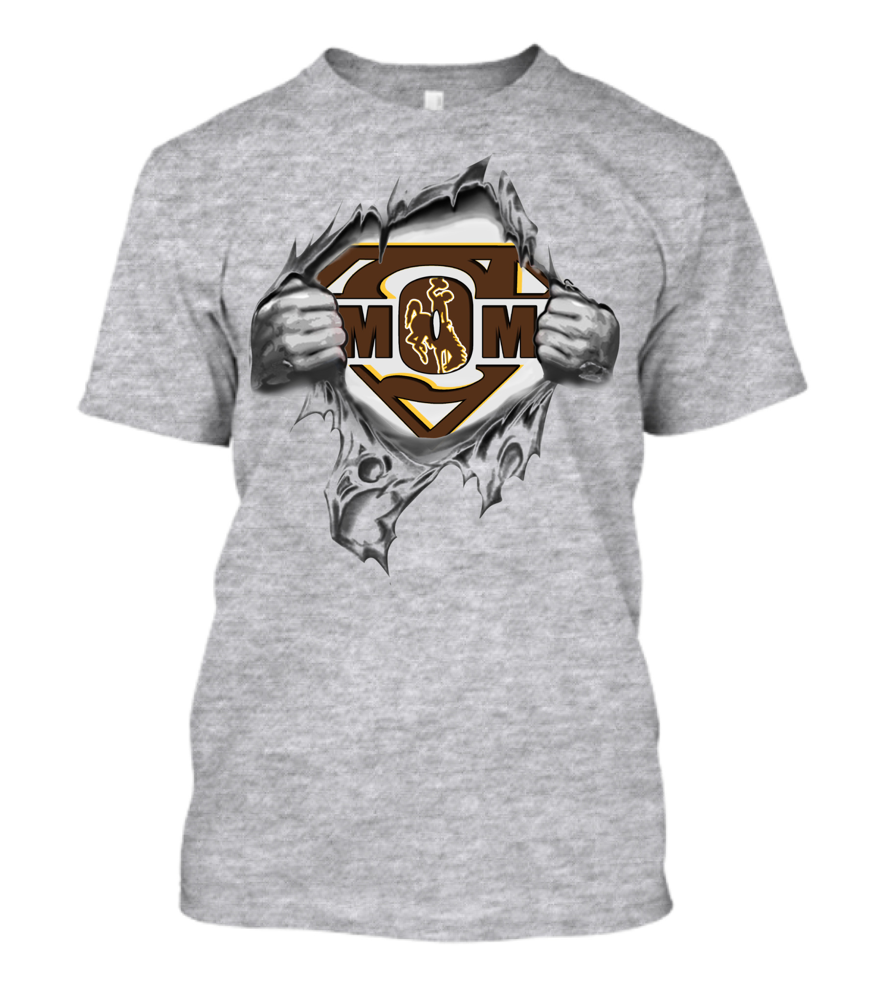 Wyoming Cowboys MOM Superman Logo Classic T-Shirt