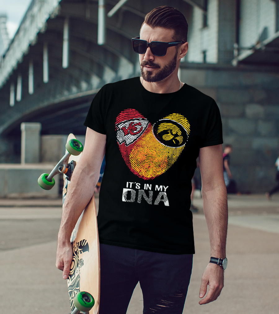 Kansas City Chiefs Iowa Hawkeyes It's In My DNA T-Shirt