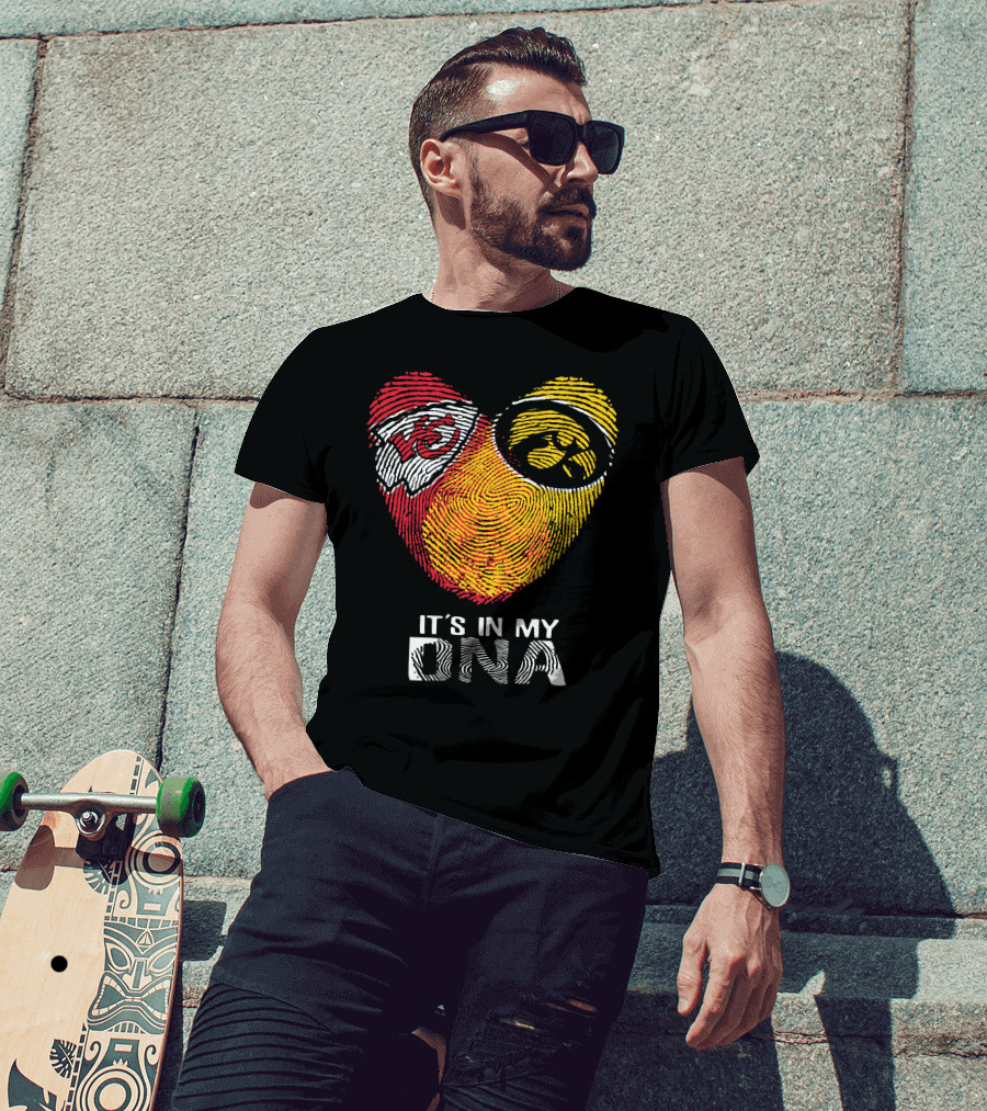 Kansas City Chiefs Iowa Hawkeyes It's In My DNA T-Shirt