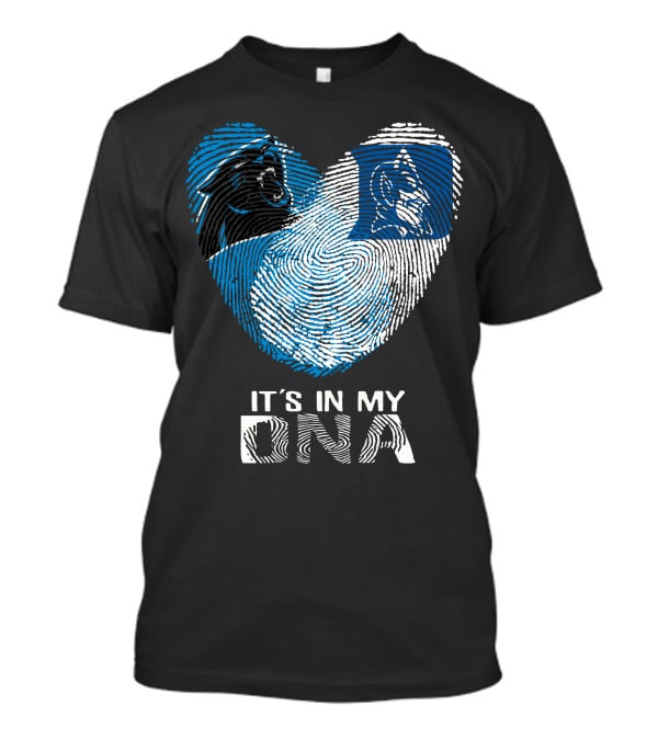 Panthers Duke It's In My DNA Fingerprint Heart T-Shirt
