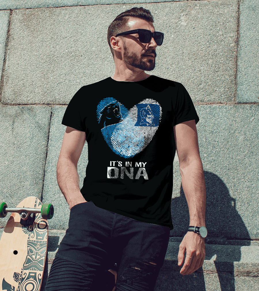 Panthers Duke It's In My DNA Fingerprint Heart T-Shirt