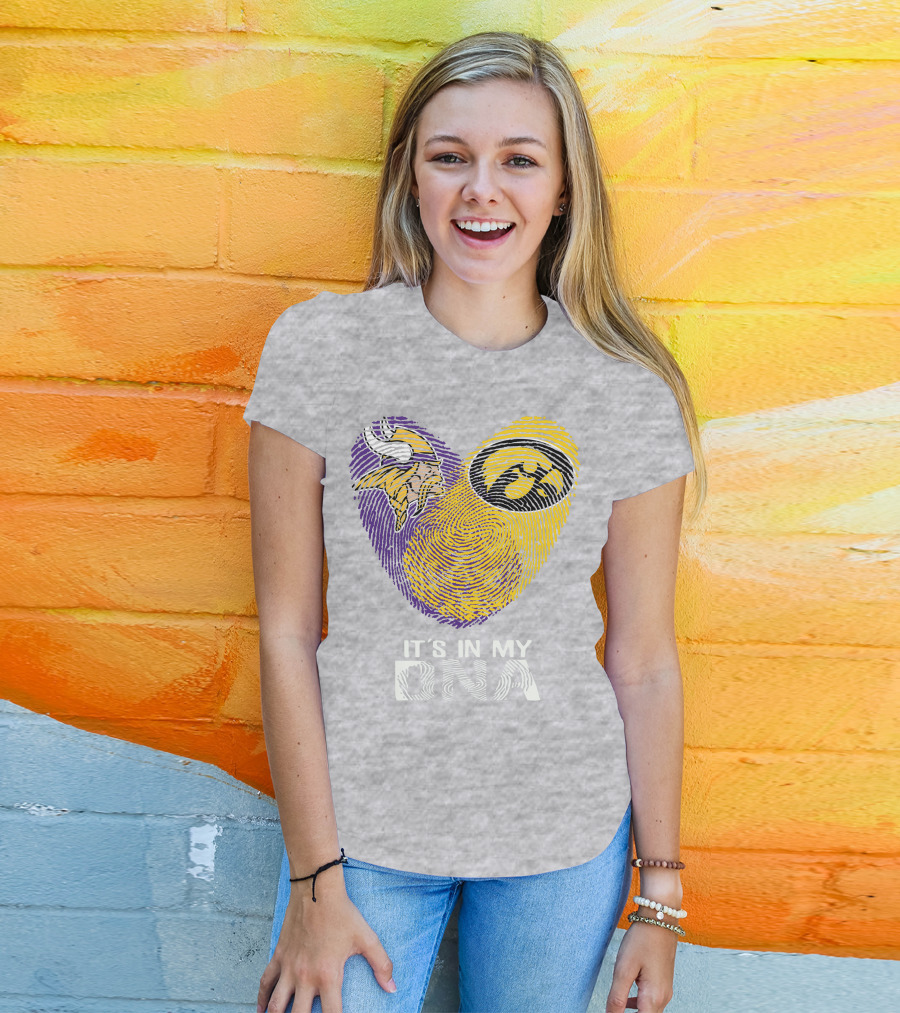 Vikings Iowa Hawkeyes It's In My DNA T-Shirt