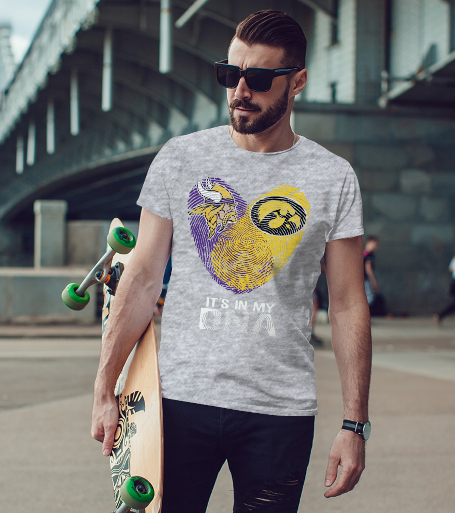 Vikings Iowa Hawkeyes It's In My DNA T-Shirt