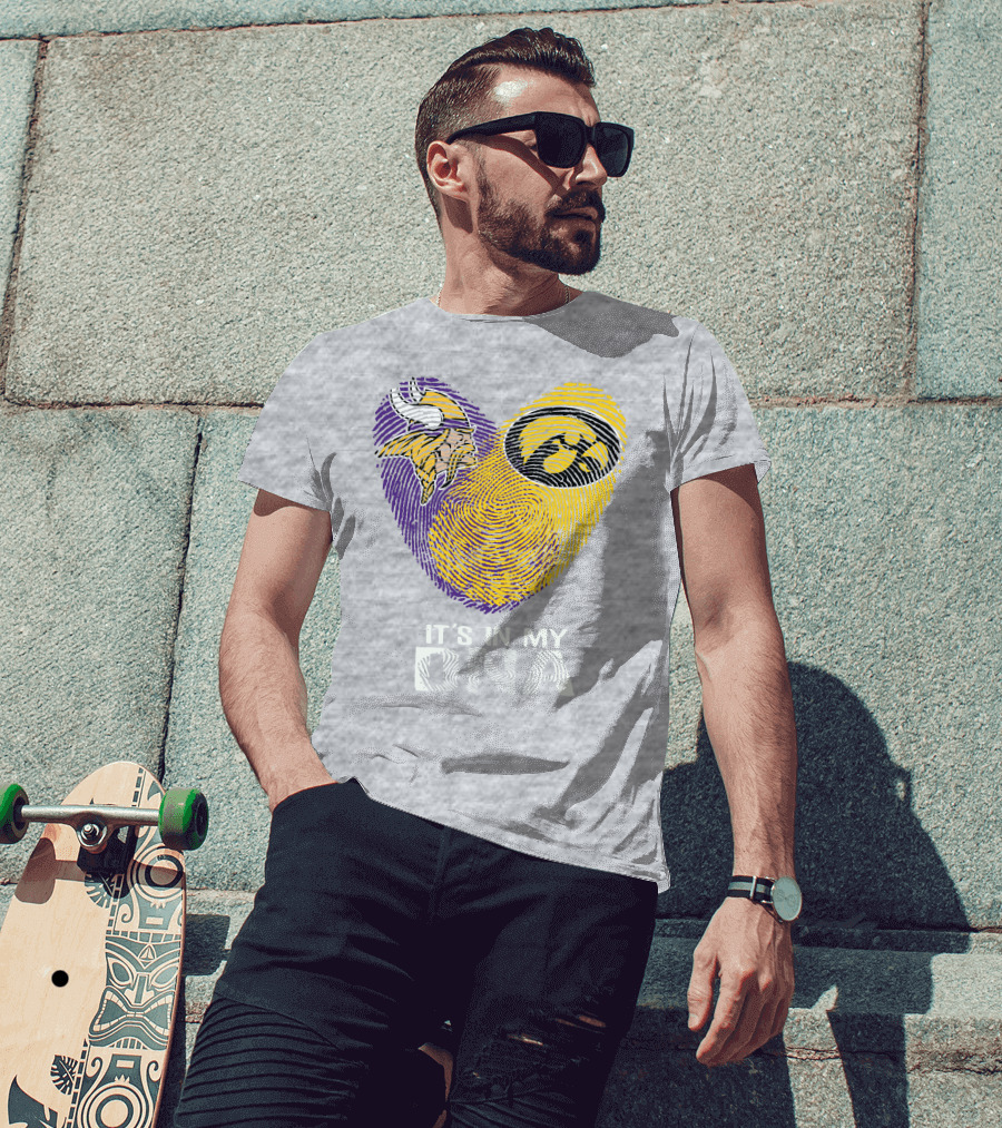 Vikings Iowa Hawkeyes It's In My DNA T-Shirt
