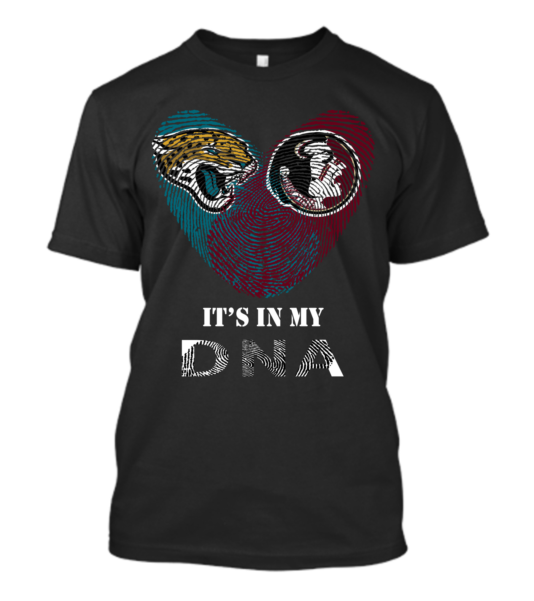 Jaguars Seminoles Heart It's In My DNA T-Shirt