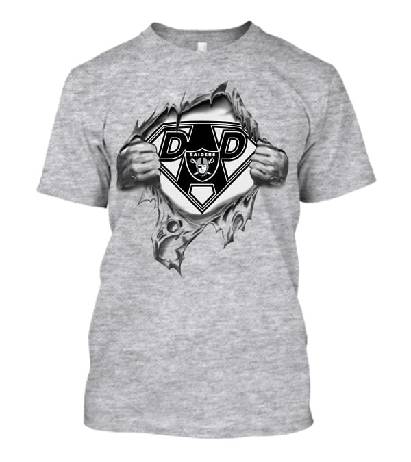 Raiders Dad Superhero Shield T-Shirt