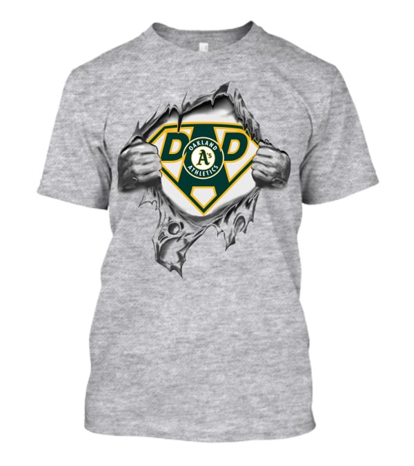 Oakland Athletics Dad Superhero T-Shirt