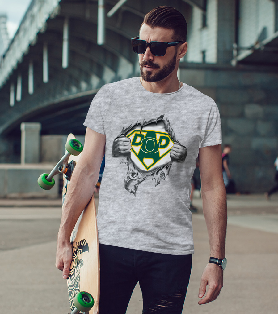 Oregon Ducks Super Dad Emblem Burst T-Shirt
