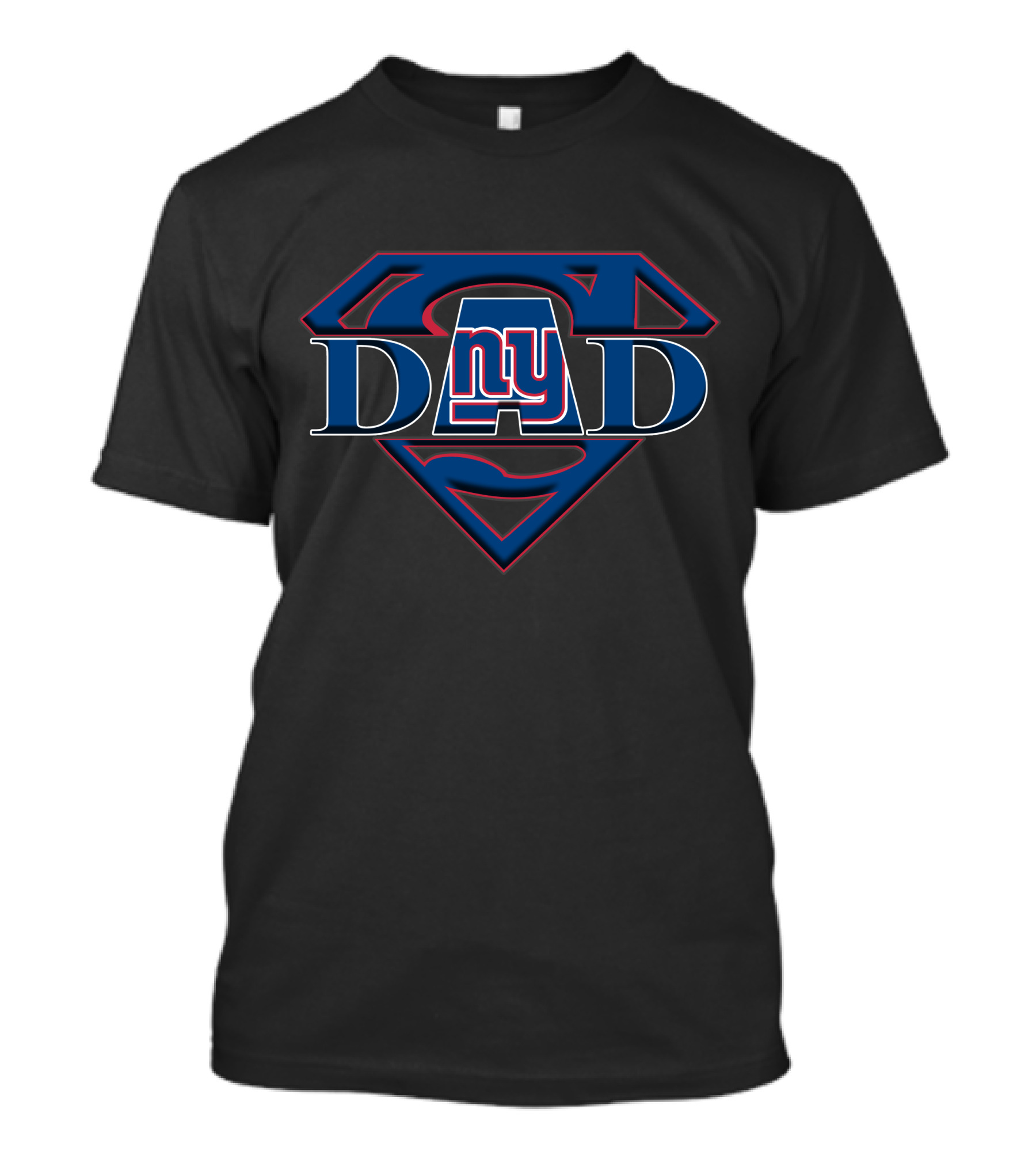 New York Giants Super Dad Shield Emblem T-Shirt