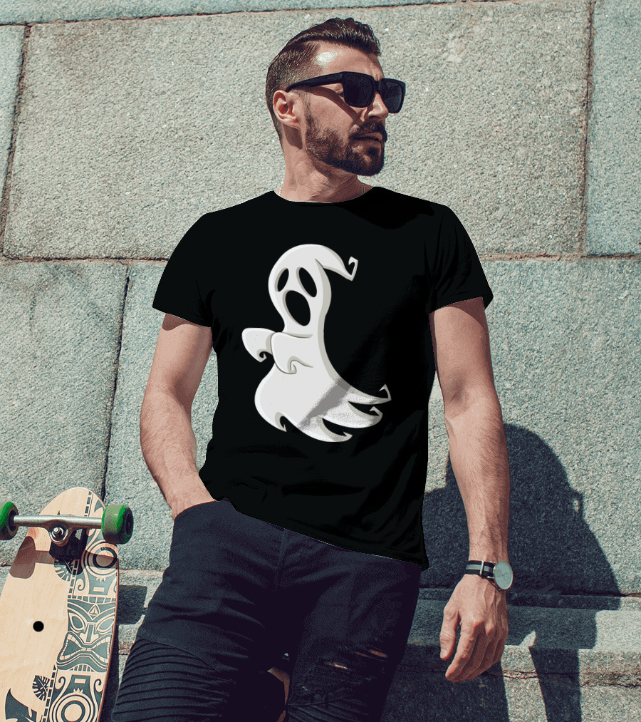 Halloween Party Funny Drinking Let's Get Sheet Faced Ghost T-Shirt