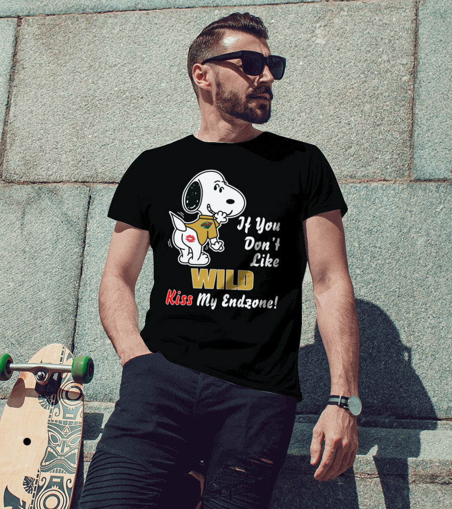 If You Don't Like Wild Kiss My Endzone Minnesota Wild T-Shirt