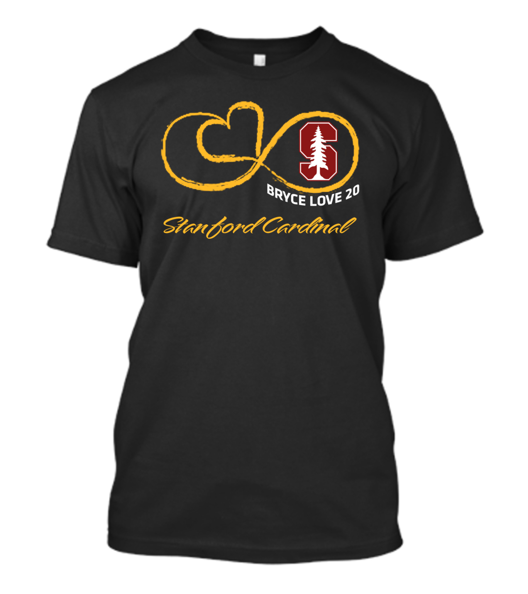 Stanford Cardinal Bryce Love 20 Football Infinity T-Shirt