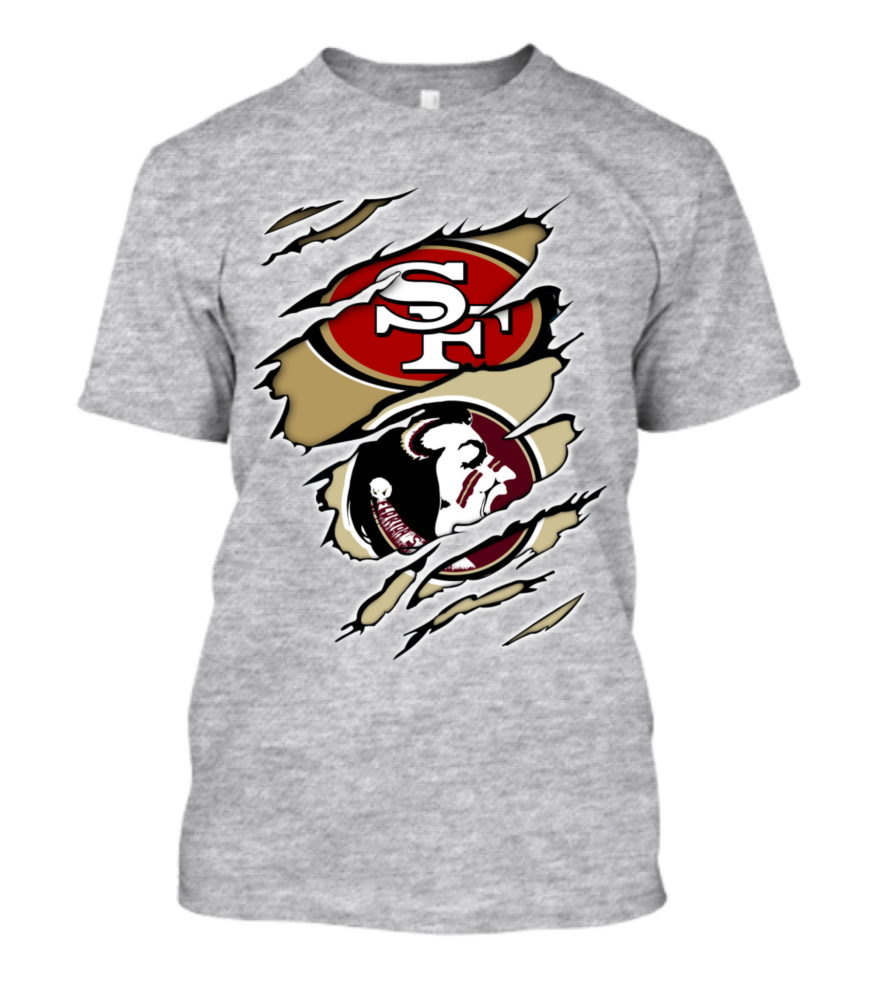 49Ers Seminoles SF Logo With Seminole Head T-Shirt