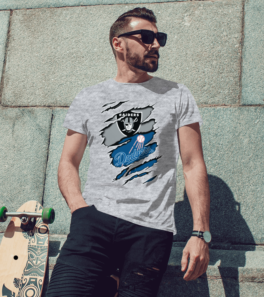 Raiders Dodgers Raiders Dodgers T-Shirt