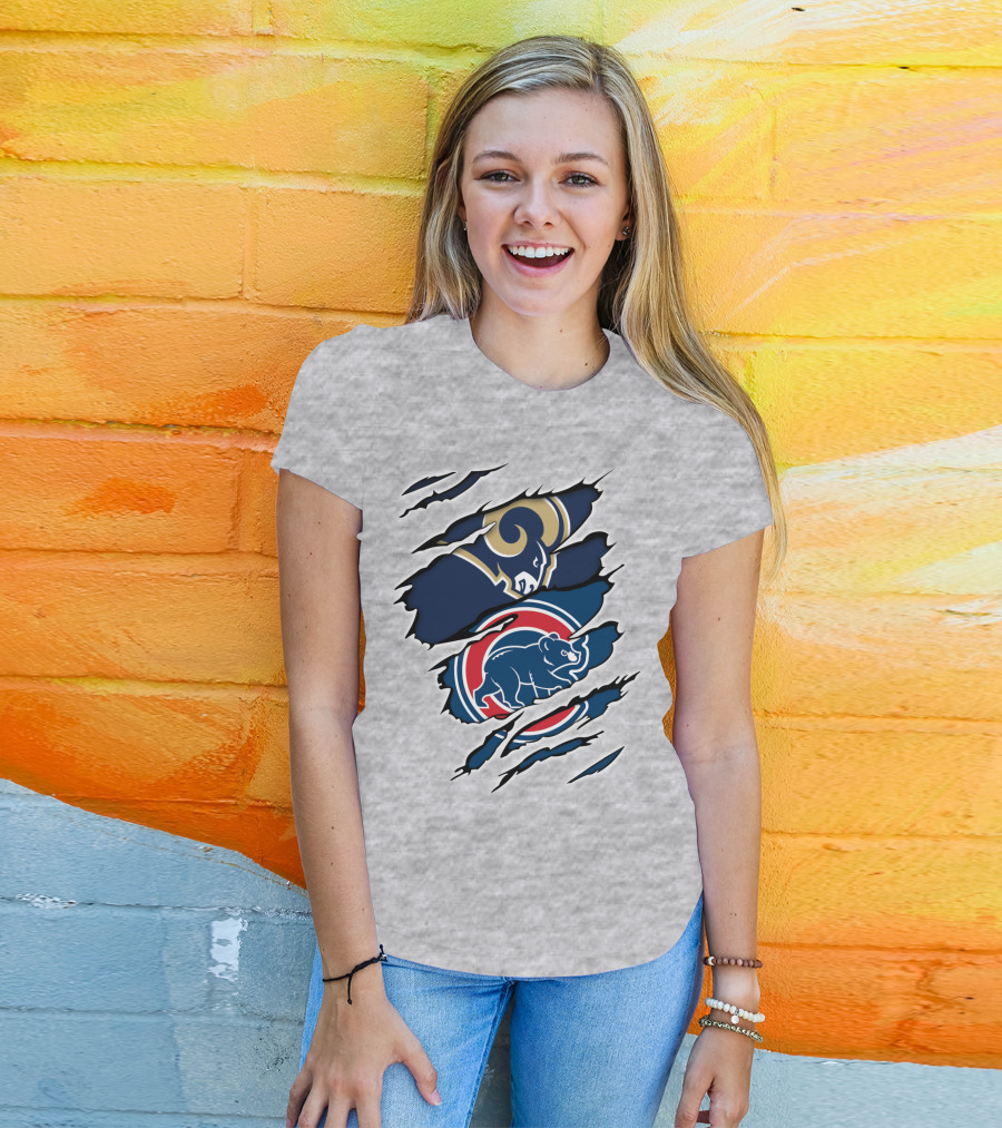 Rams Cubs Logo Mashup T-Shirt