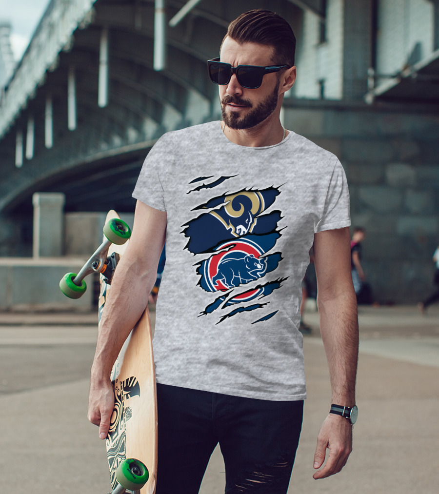 Rams Cubs Logo Mashup T-Shirt