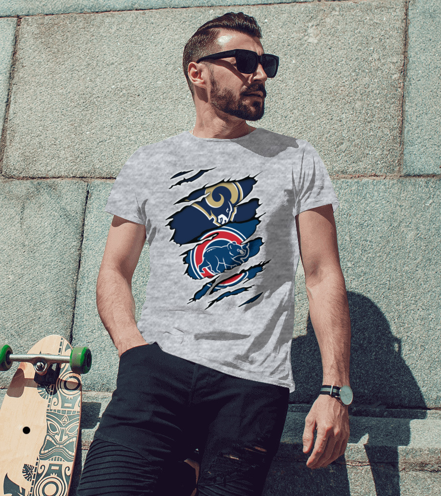 Rams Cubs Logo Mashup T-Shirt