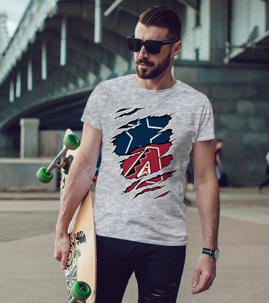 Cowboys Star Diamondbacks Logo Fusion T-Shirt