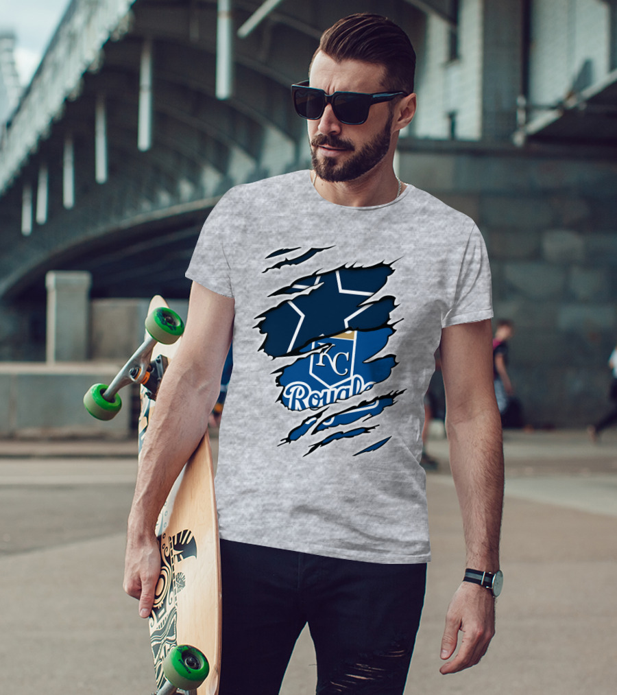 Cowboys KC Royals Texas Star Claw Marks T-Shirt