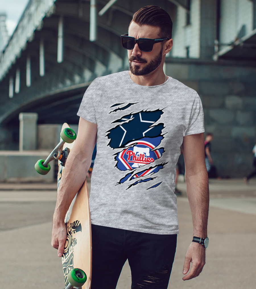 Dallas Cowboys Philadelphia Phillies Mashup T-Shirt