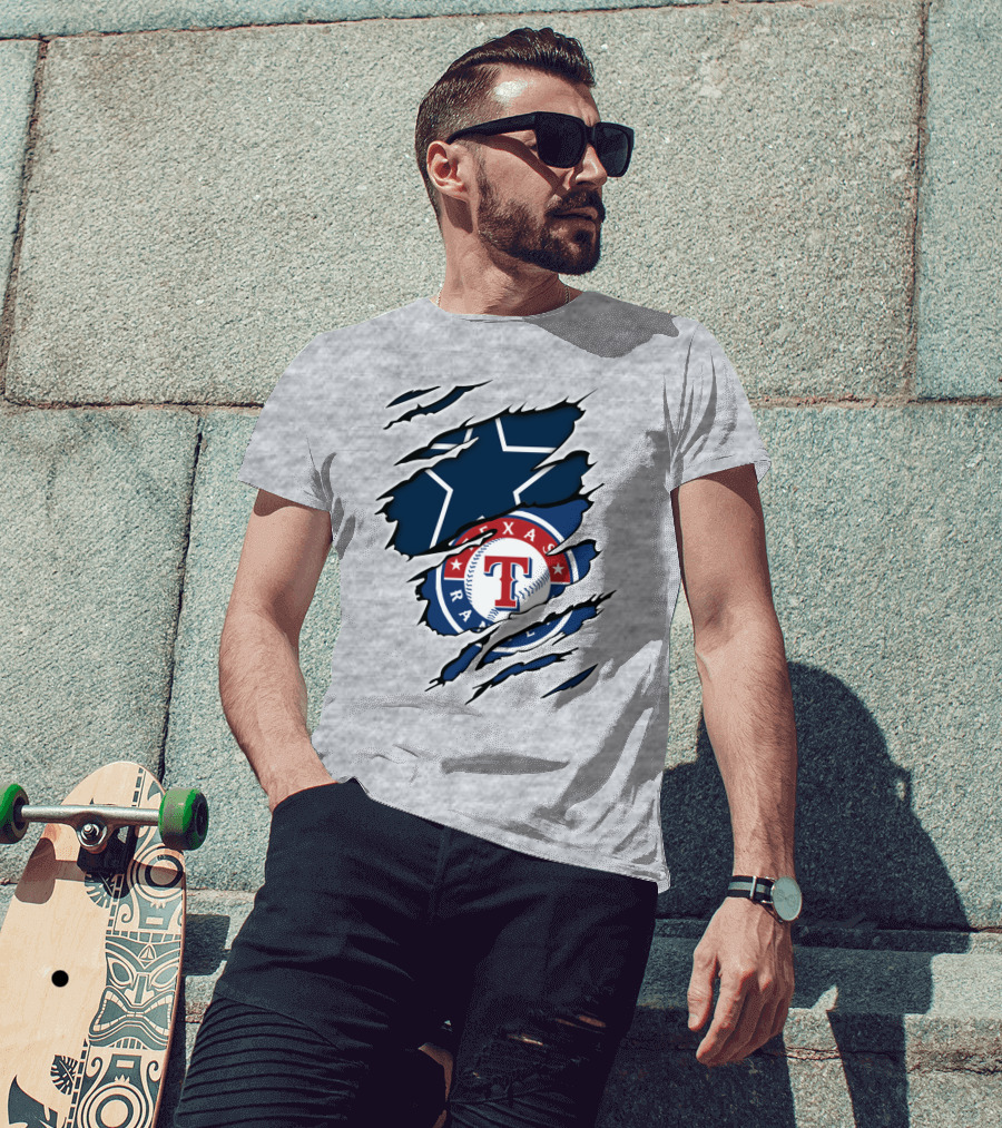 Dallas Cowboys Texas Rangers Fusion T-Shirt