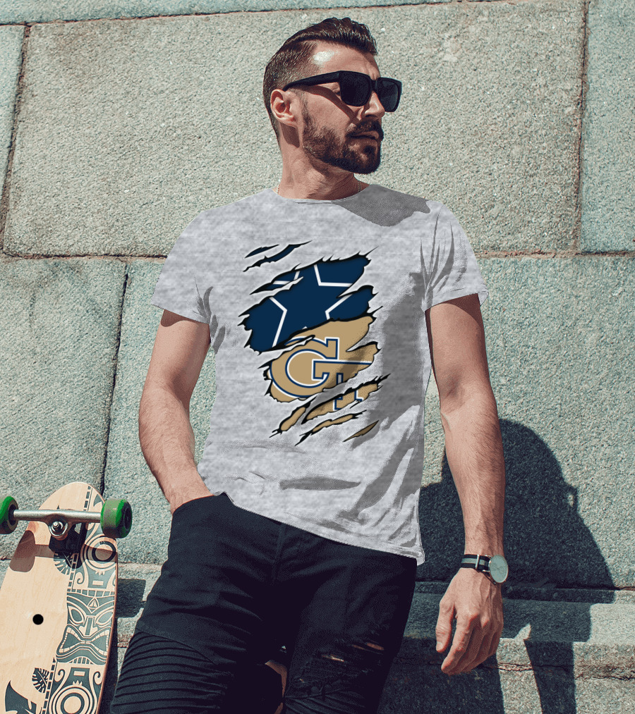 Cowboys GT Tech Dual Logo Blend T-Shirt